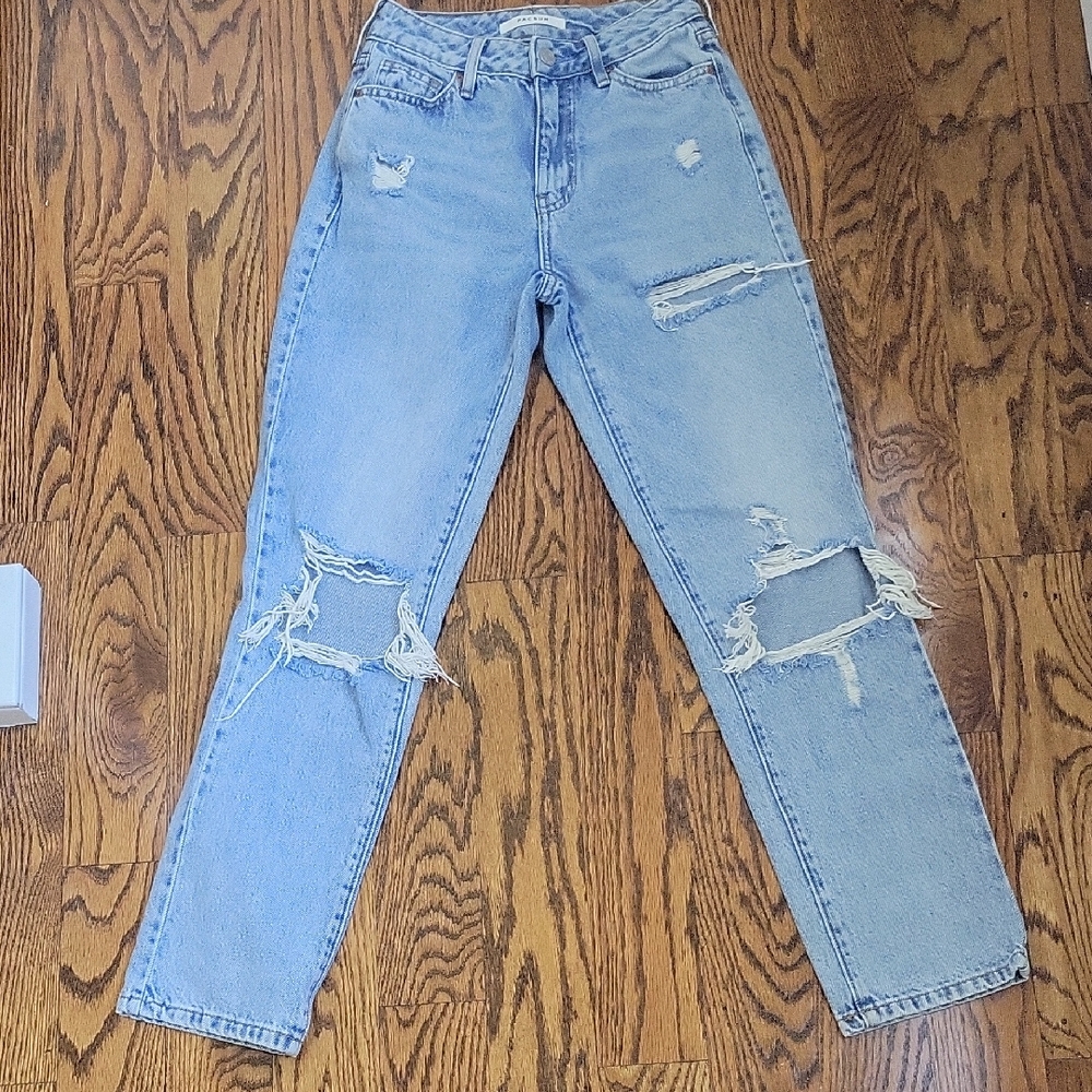 PacSun Distressed Mom Jeans